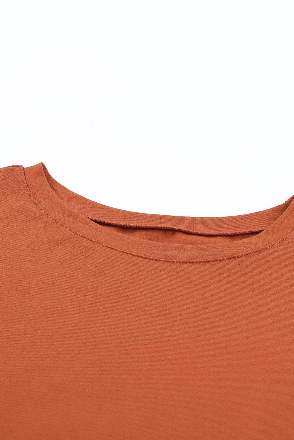 Solid Color Casual Top