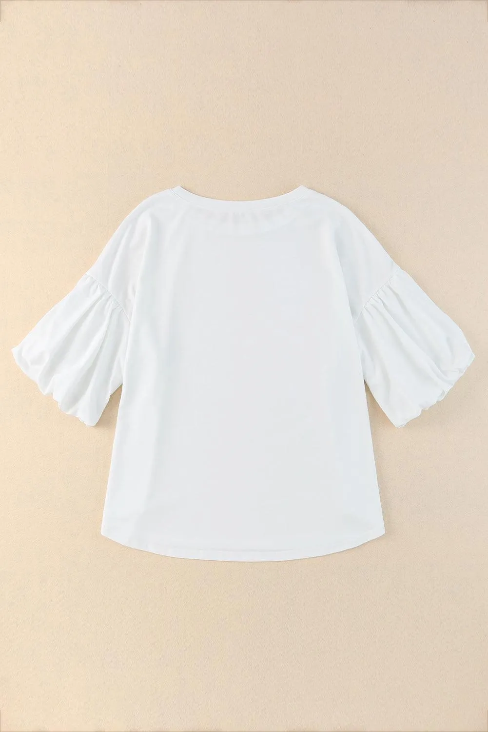 Solid Color Casual Top