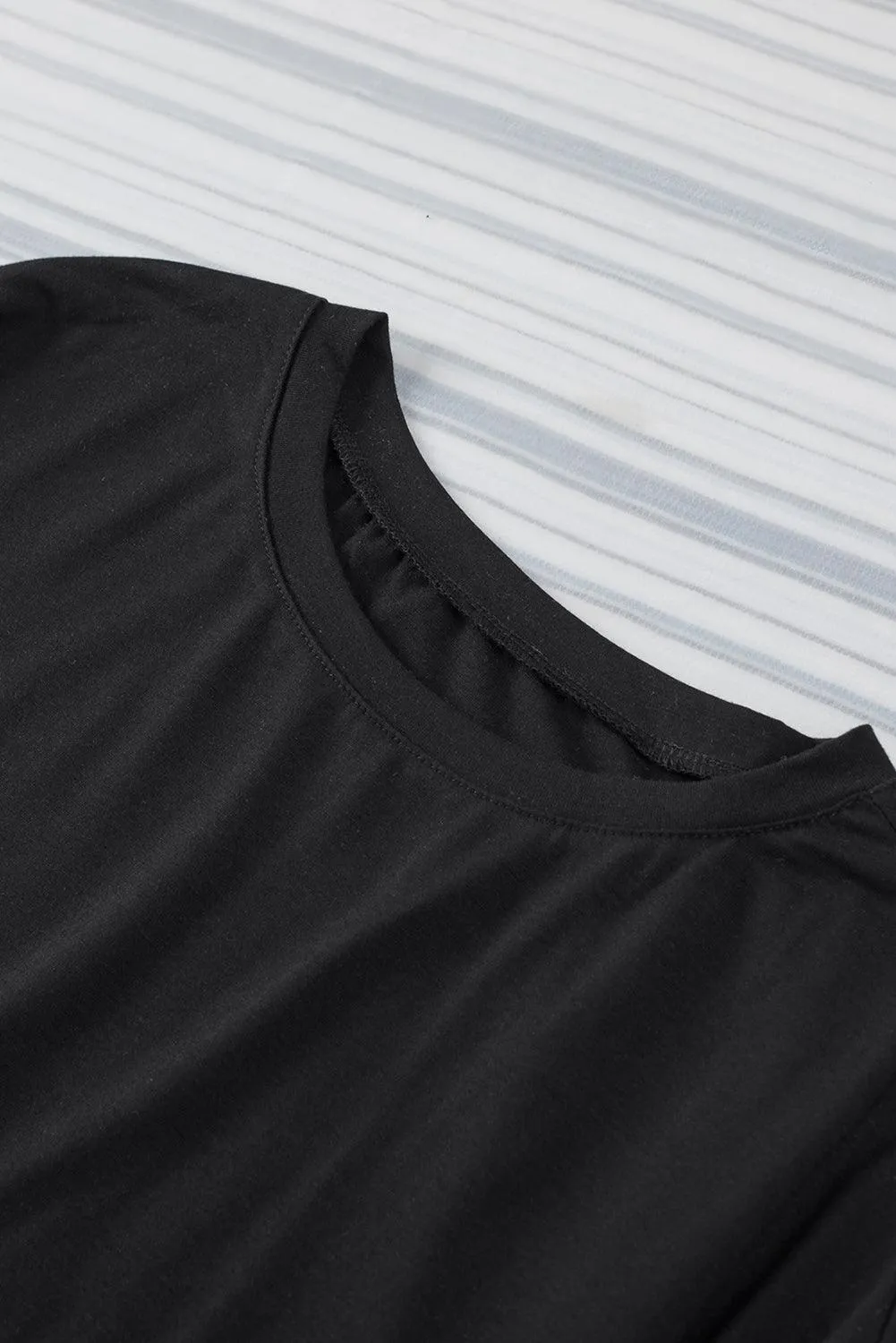 Solid Color Casual Top