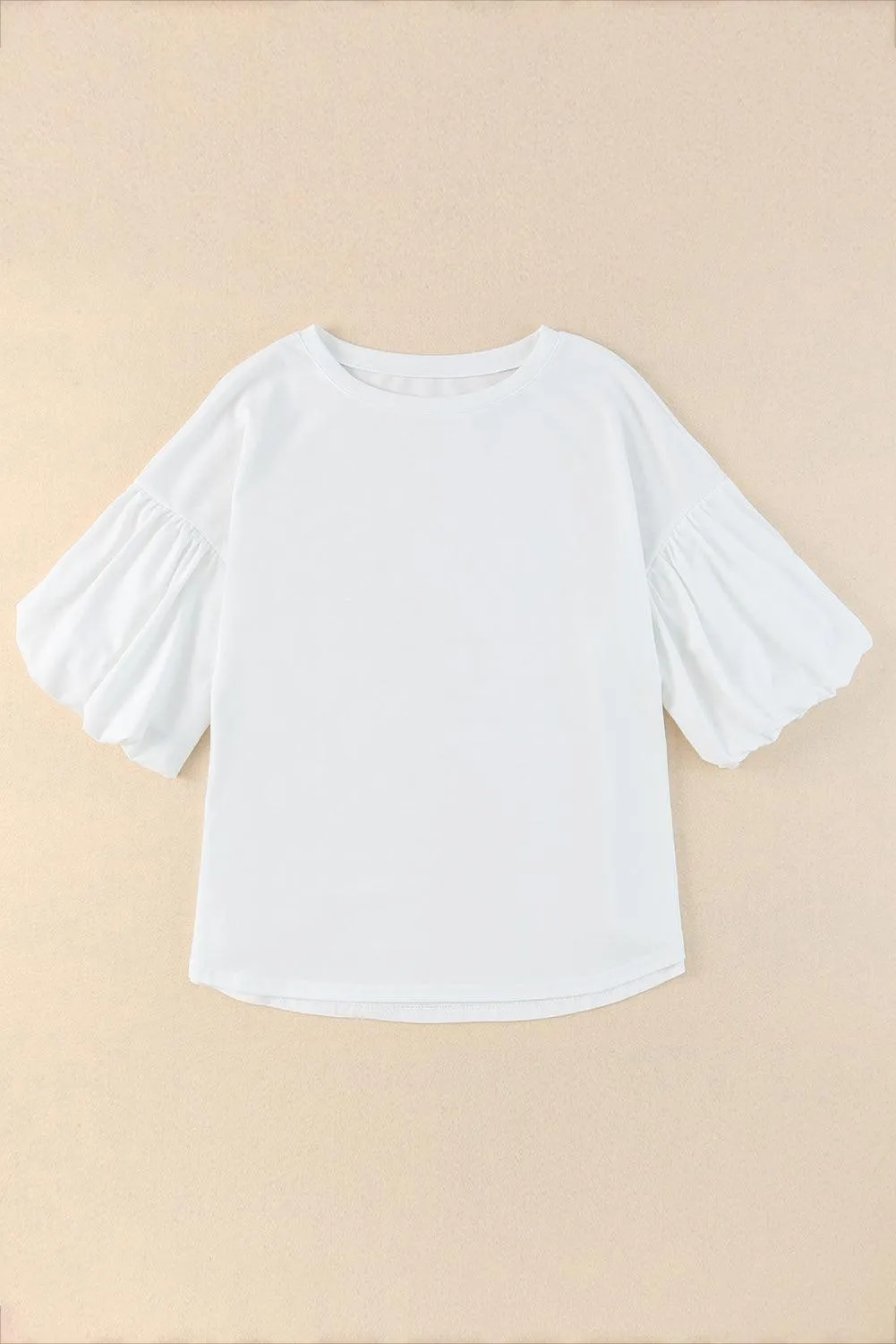 Solid Color Casual Top