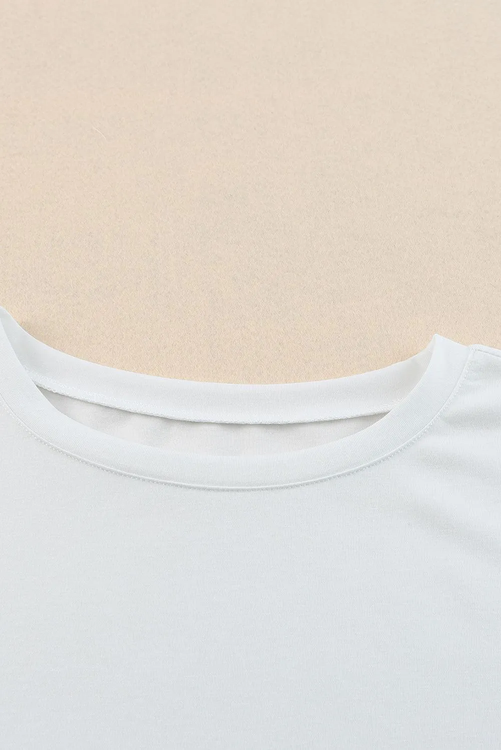 Solid Color Casual Top