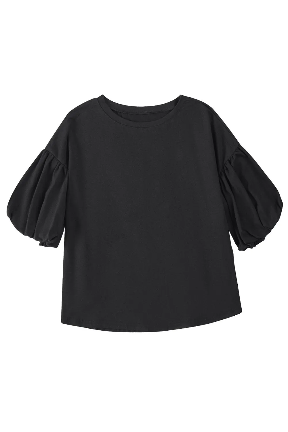 Solid Color Casual Top