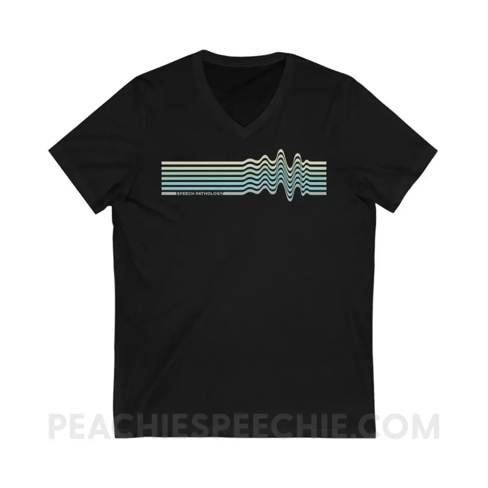Sound Waves Soft V-Neck