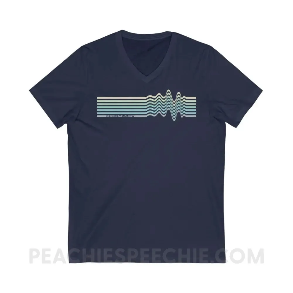Sound Waves Soft V-Neck