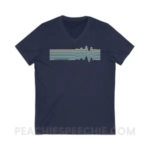 Sound Waves Soft V-Neck