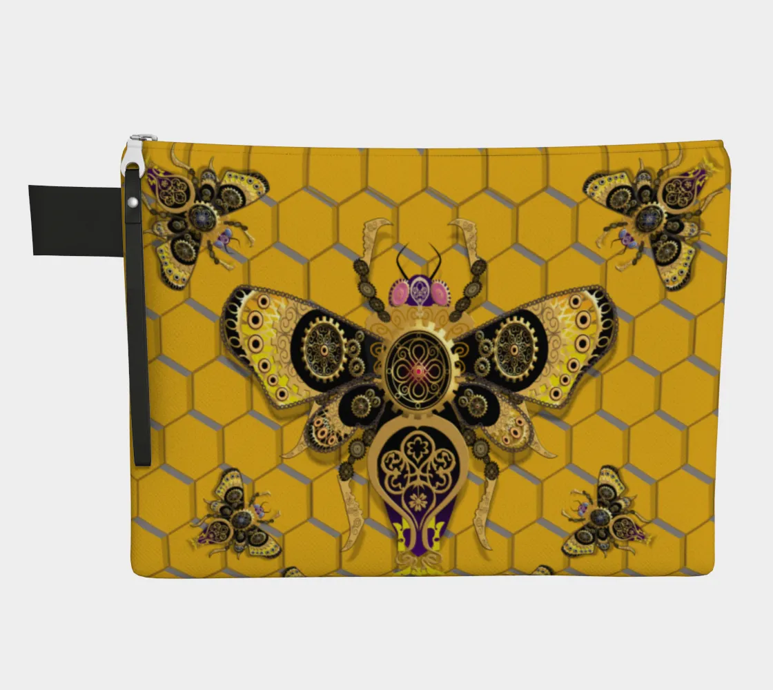 Steampunk Bumblebee Zipper Bag