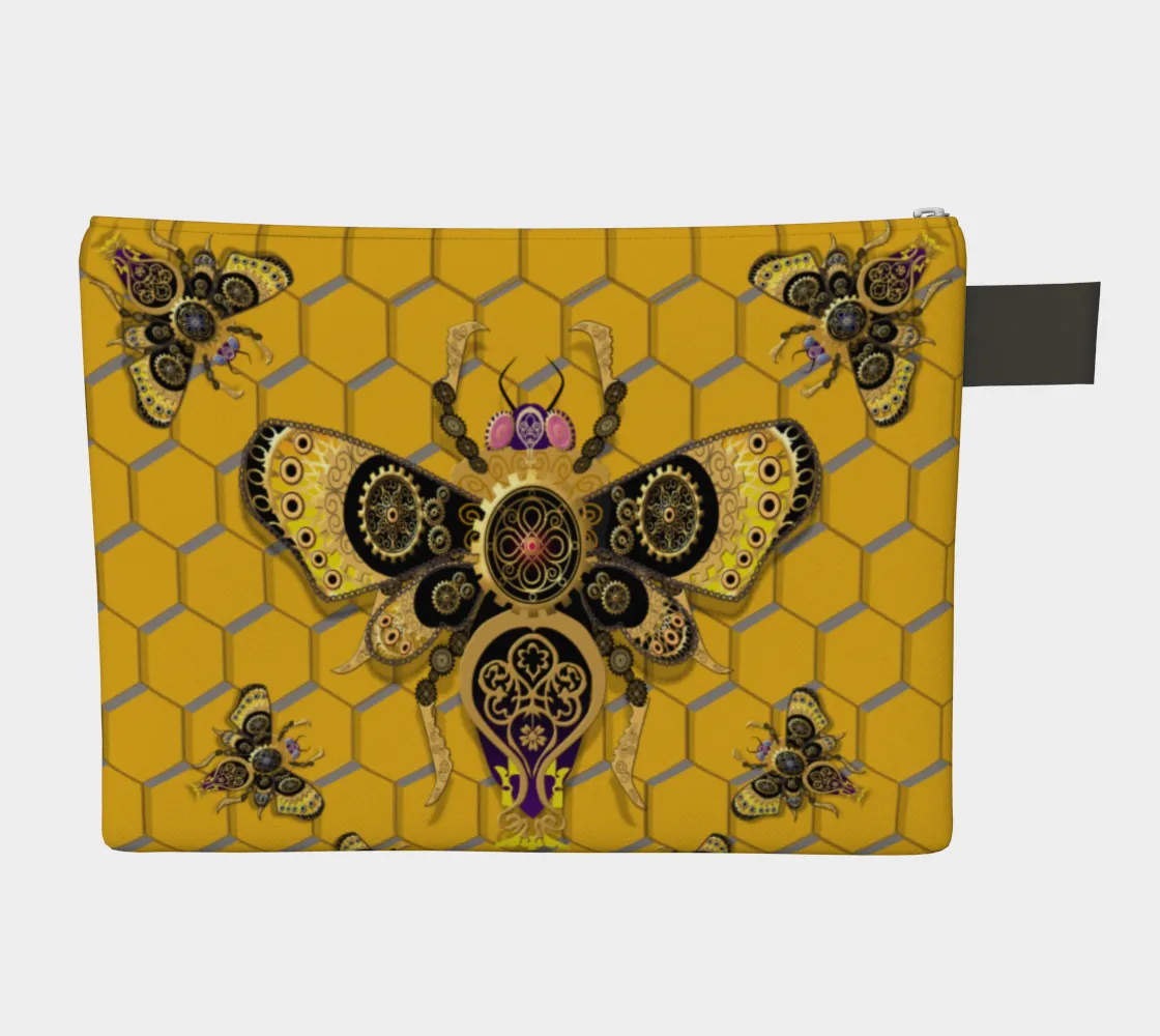 Steampunk Bumblebee Zipper Bag