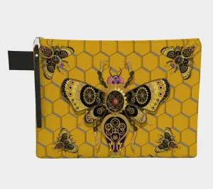Steampunk Bumblebee Zipper Bag