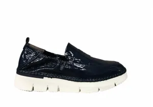 Stonefly scarpa casual in vernice da donna Elitte Lady 1 Naplack 213921 144 blu oceano
