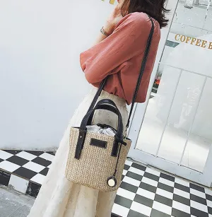 Straw Bucket Bag
