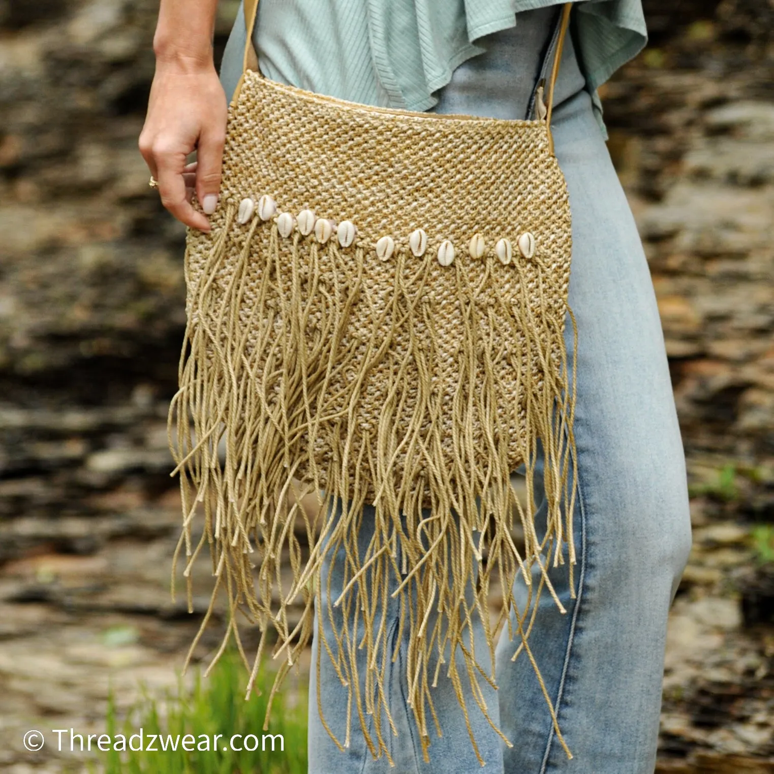 Straw Crossbody Bag