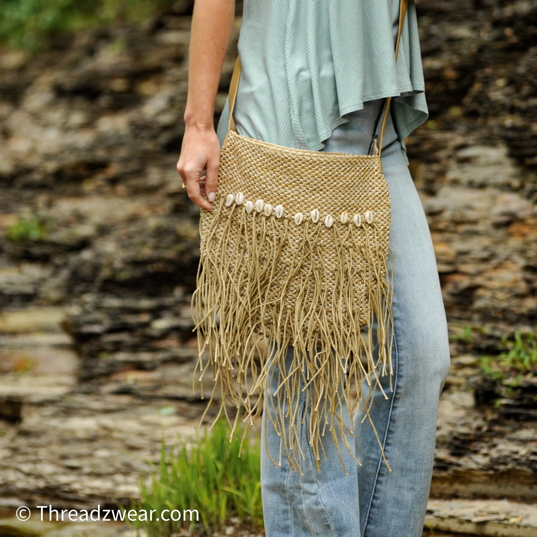 Straw Crossbody Bag
