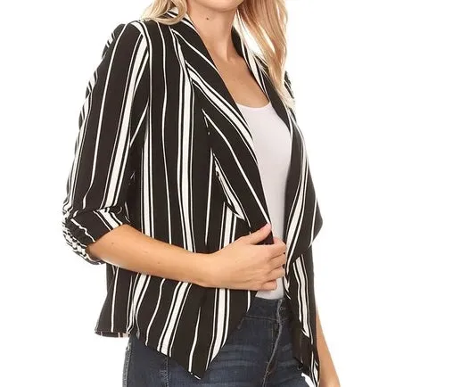 Stripe blazer jacket