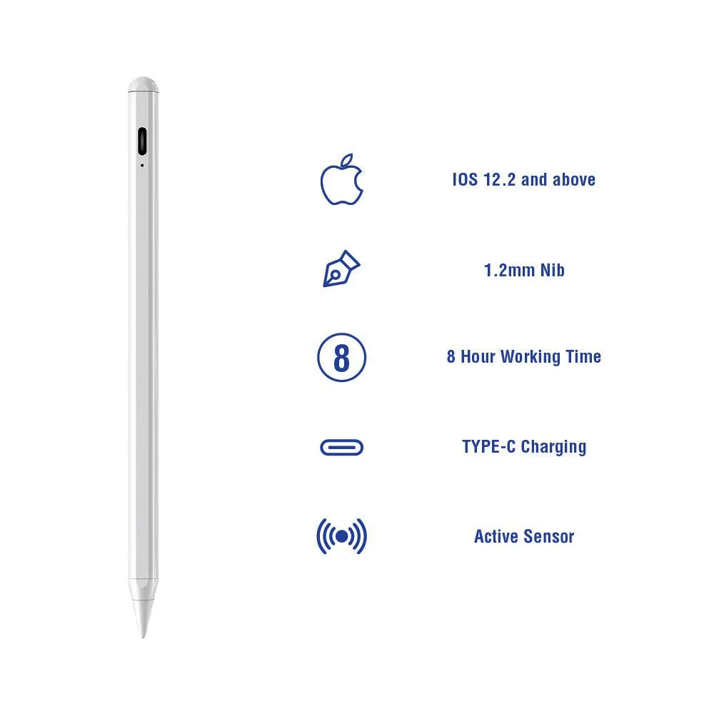 Stylus Pen | Active Engage Capacitive | iPad Compatible with Interchangeable Nibs | Supa Fly