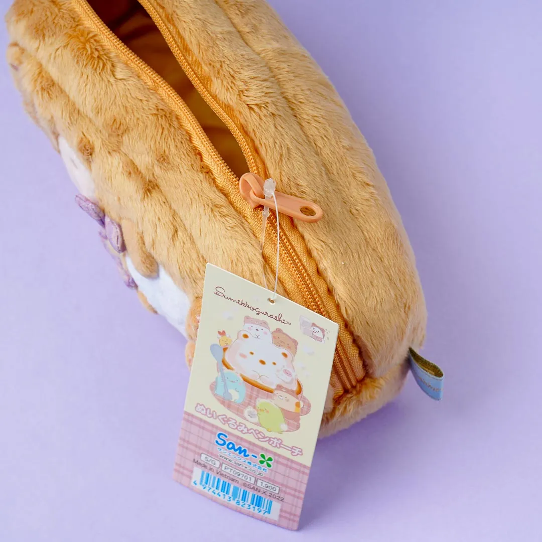 Sumikko Gurashi Kuma Cafe Fluffy Pen Case - Tapioca