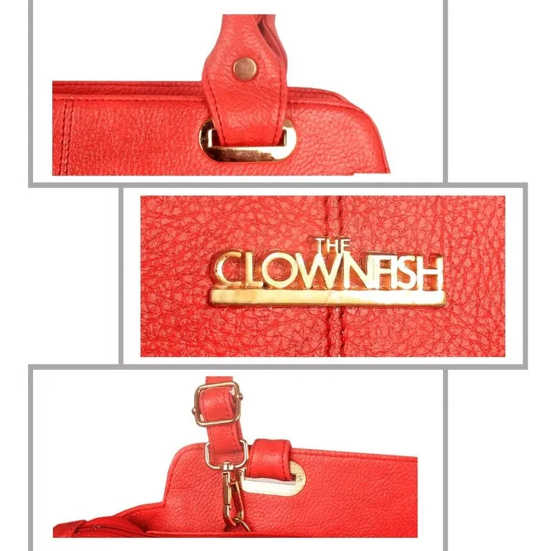 Synthetic Messenger Bag - Elegant Design, Spacious Interior | 3 Compartments | Imperial Red