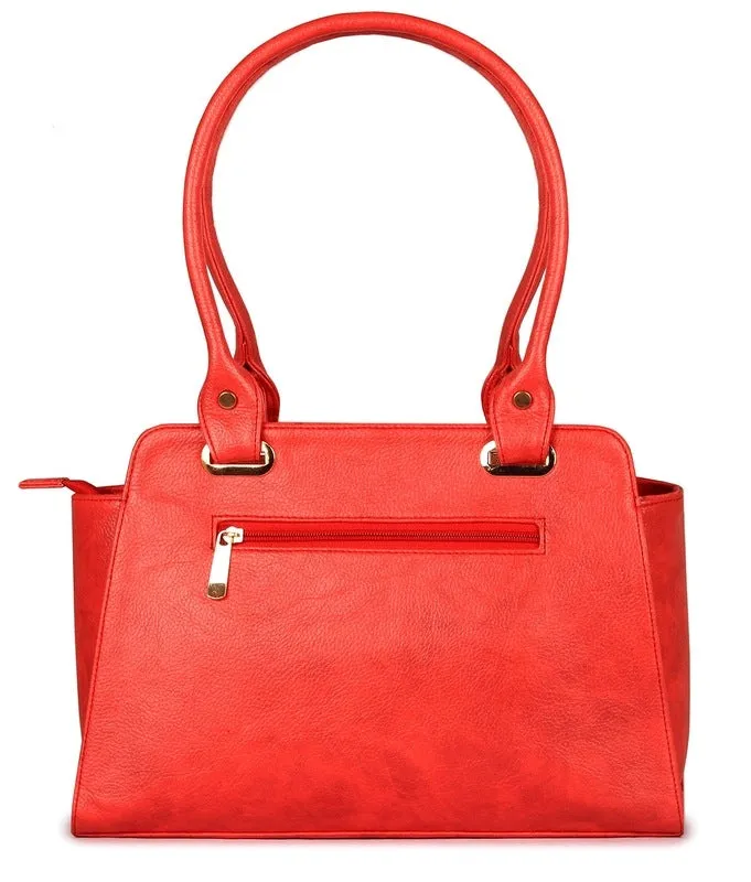 Synthetic Messenger Bag - Elegant Design, Spacious Interior | 3 Compartments | Imperial Red