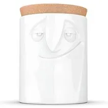 Tassen Charming Face White Porcelain Storage Jar