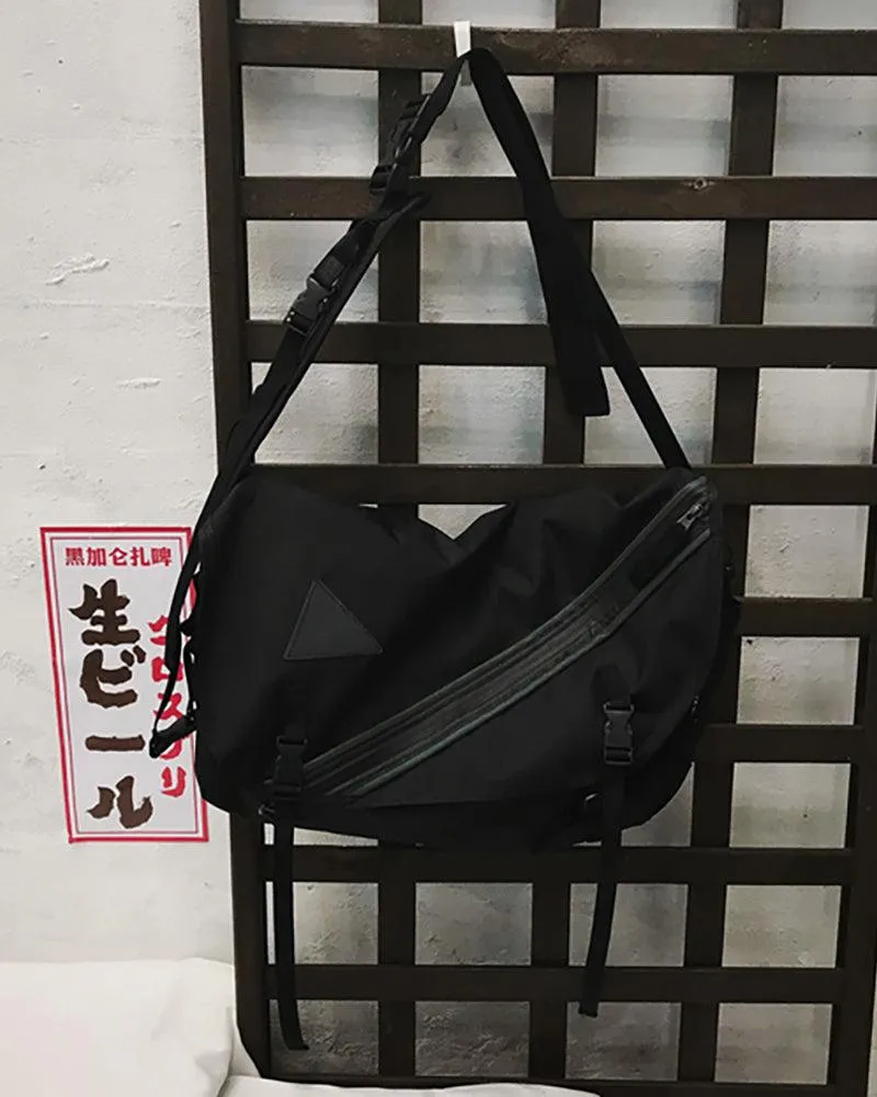 Techwear Large Reflective Messenger Bag