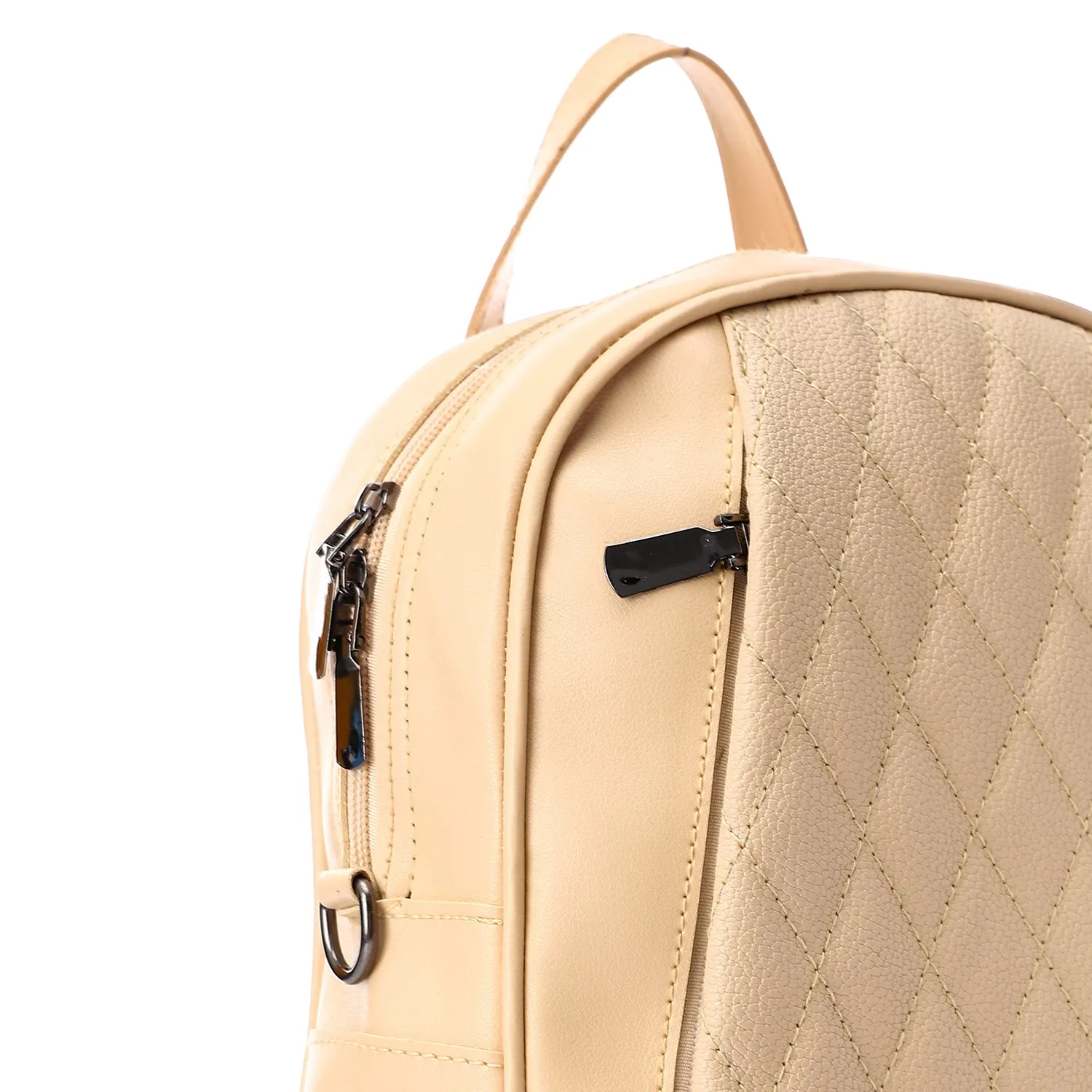 Textured Leather Backpack