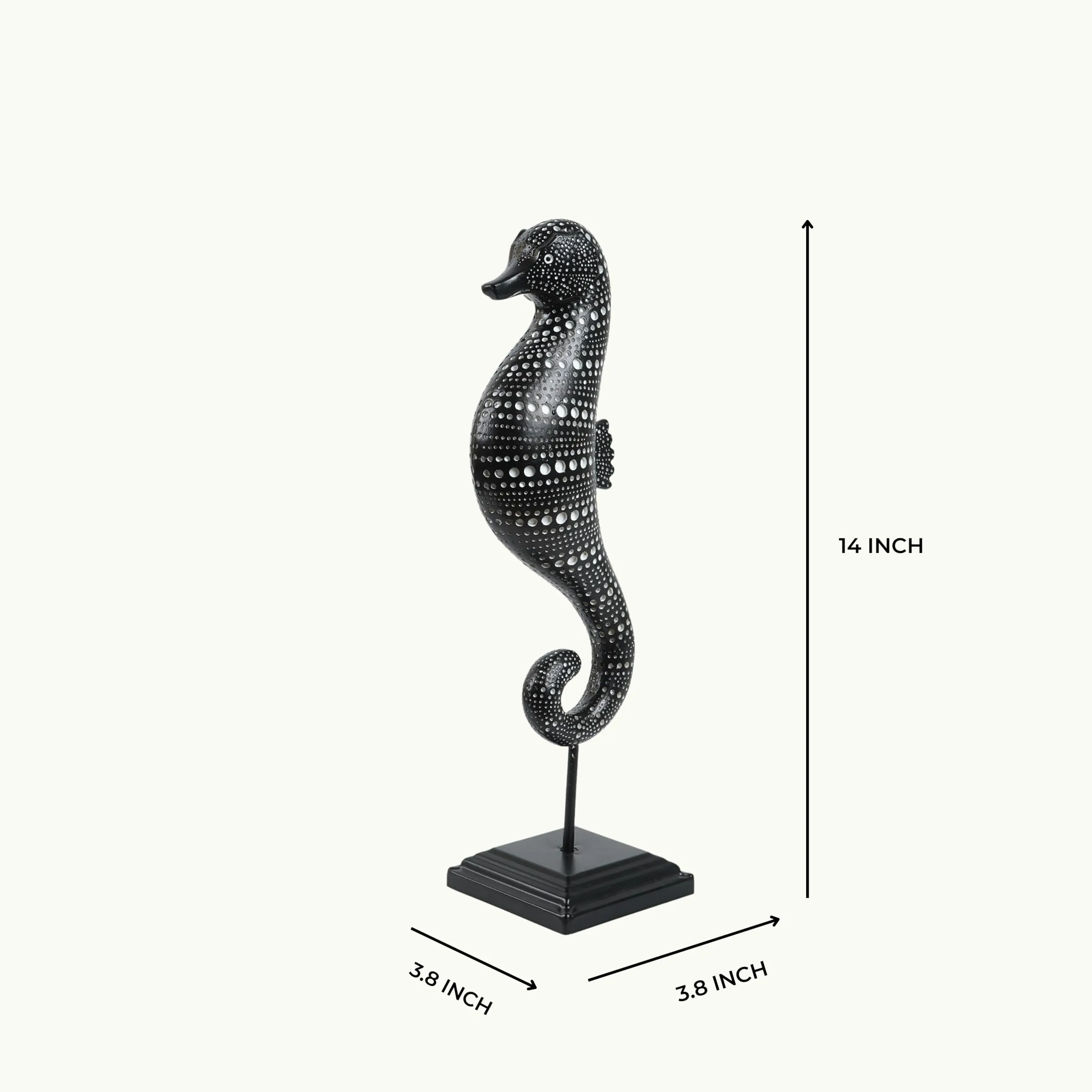The Artment Tribal Tide African Sea Resin Horse Showpiece Figurine Decor for Living Room, Table Top, Balcony, Office/Home Decor