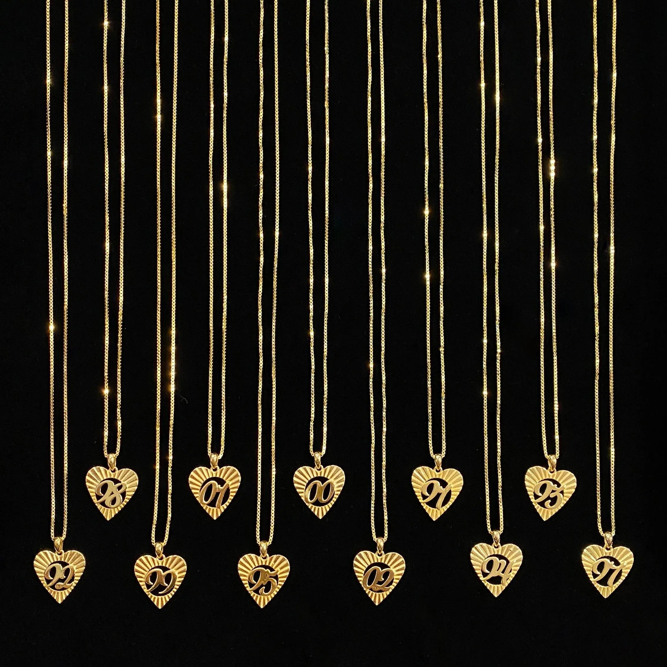 THE ORNATE YEAR HEART NECKLACE