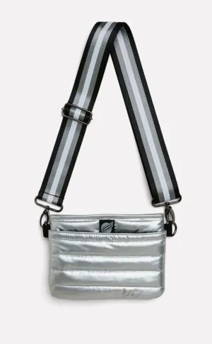 Think Royln Bum Bag Crossbody in Pearl Silver