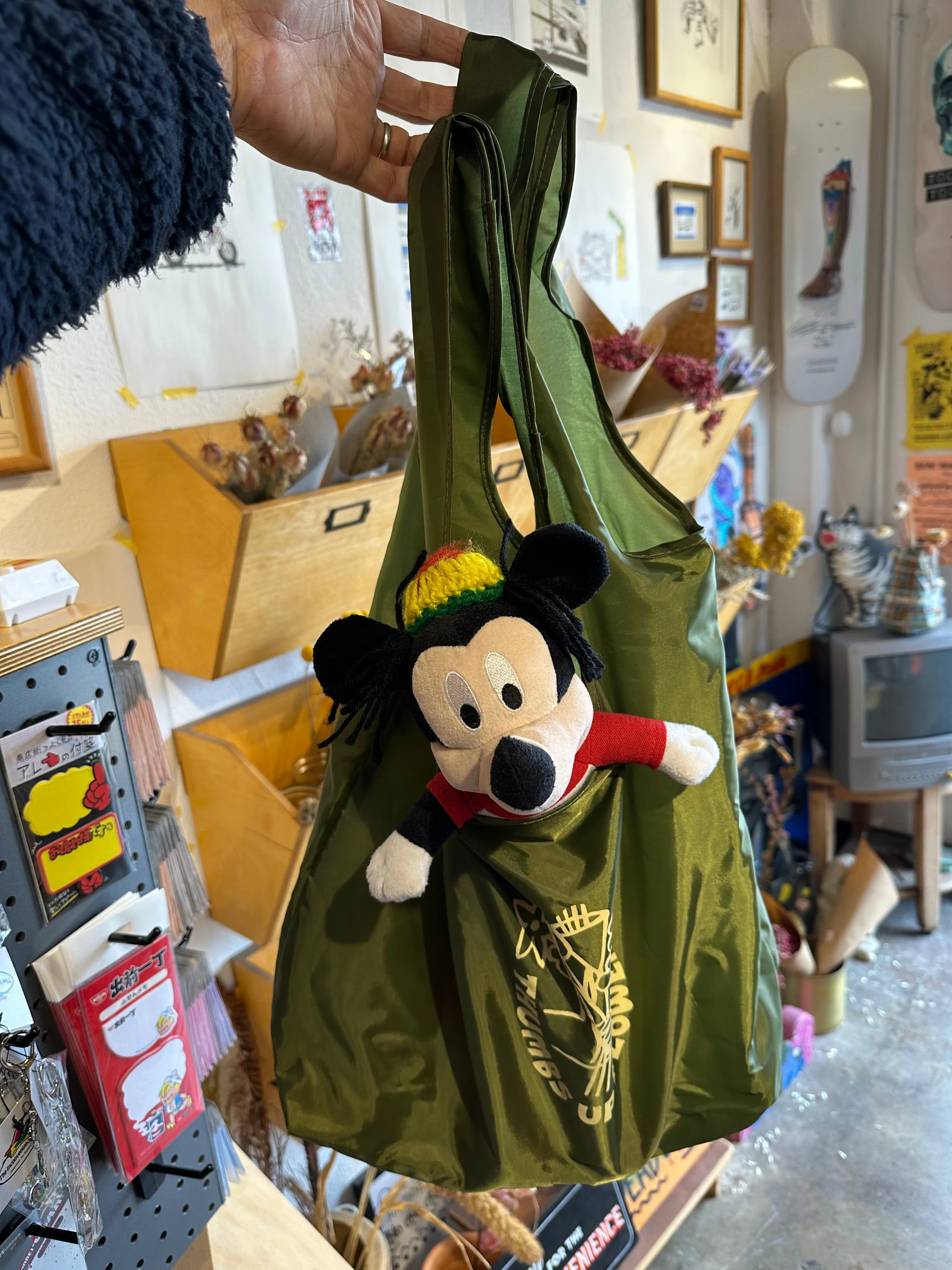 Thumbs Up Flowers Grocery Bag