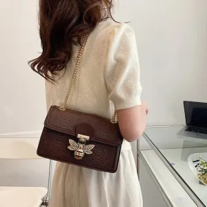 Trendy Retro Chain Messenger Bag