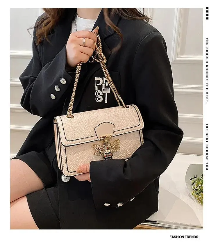 Trendy Retro Chain Messenger Bag