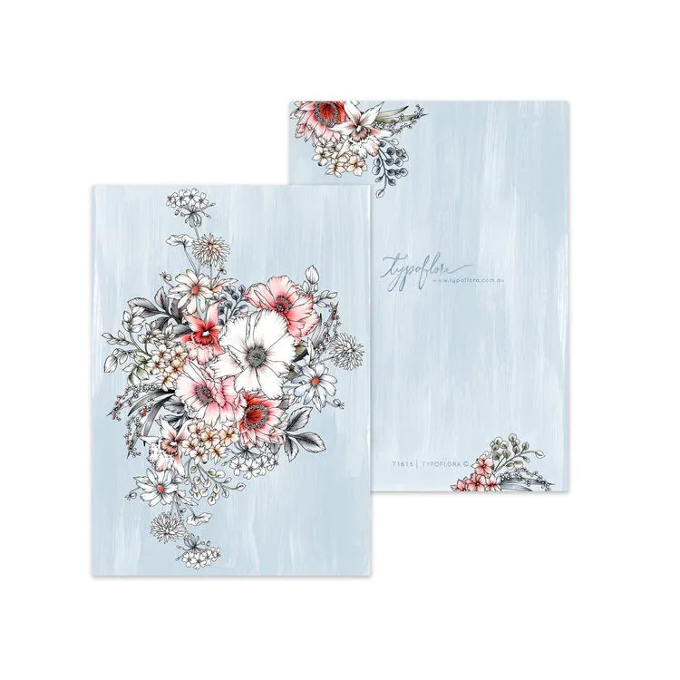 Typoflora Pocket Notebook in Botanical Print