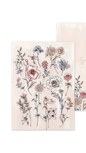 Typoflora Pocket Notebook in Botanical Print