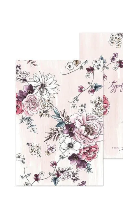 Typoflora Pocket Notebook in Botanical Print