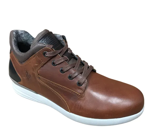 US Polo Assn. scarpa casual da uomo in pelle Winter YETZI4072W8/L1 marrone