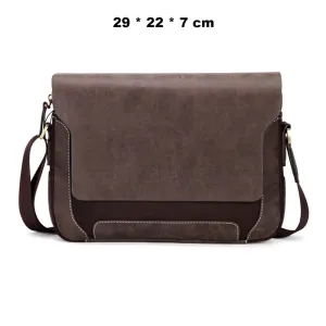 Vicuna Polo Split Leder Profi-Kuriertasche - Braun