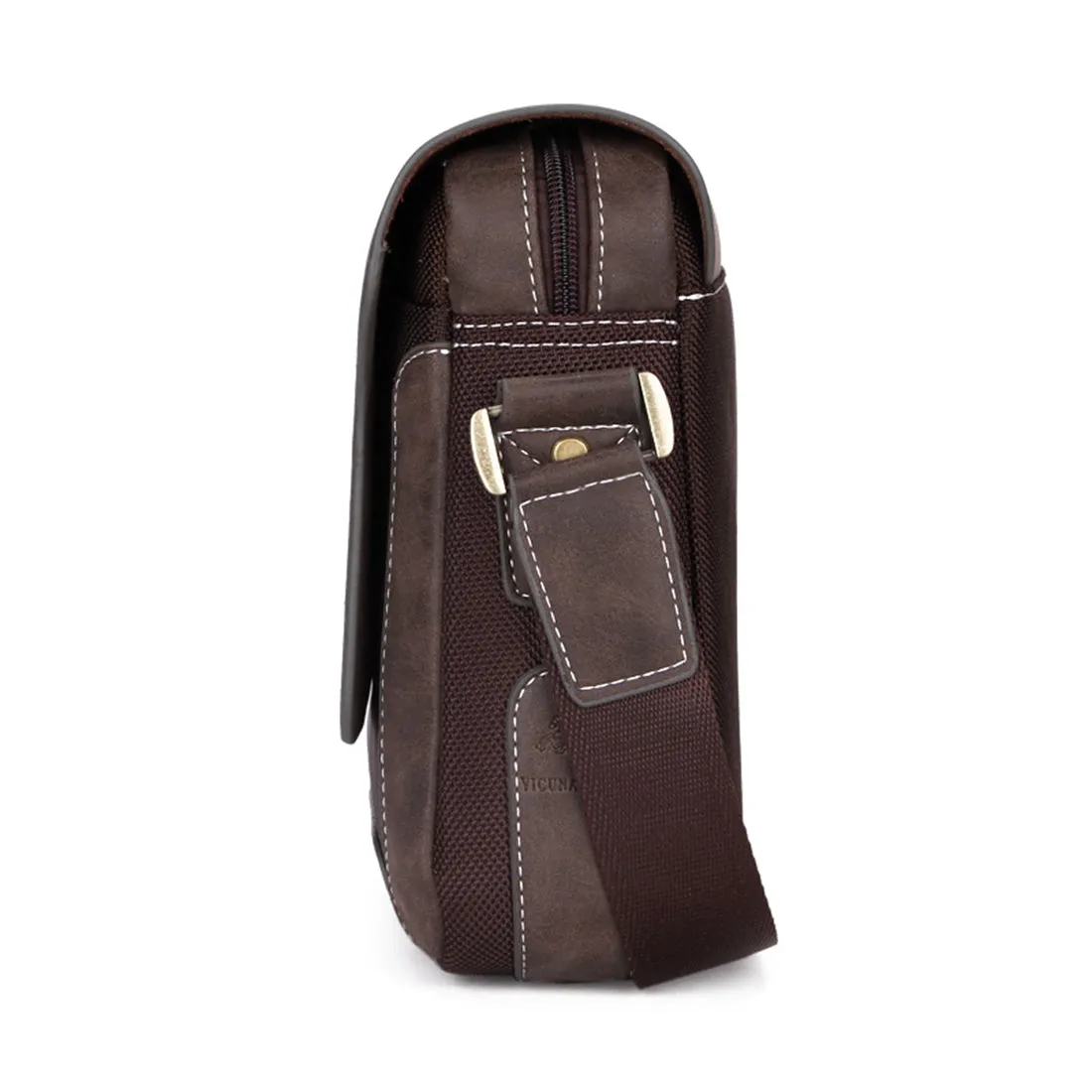 Vicuna Polo Split Leder Profi-Kuriertasche - Braun
