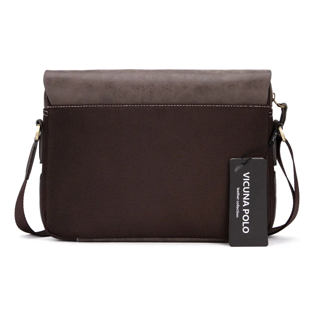 Vicuna Polo Split Leder Profi-Kuriertasche - Braun