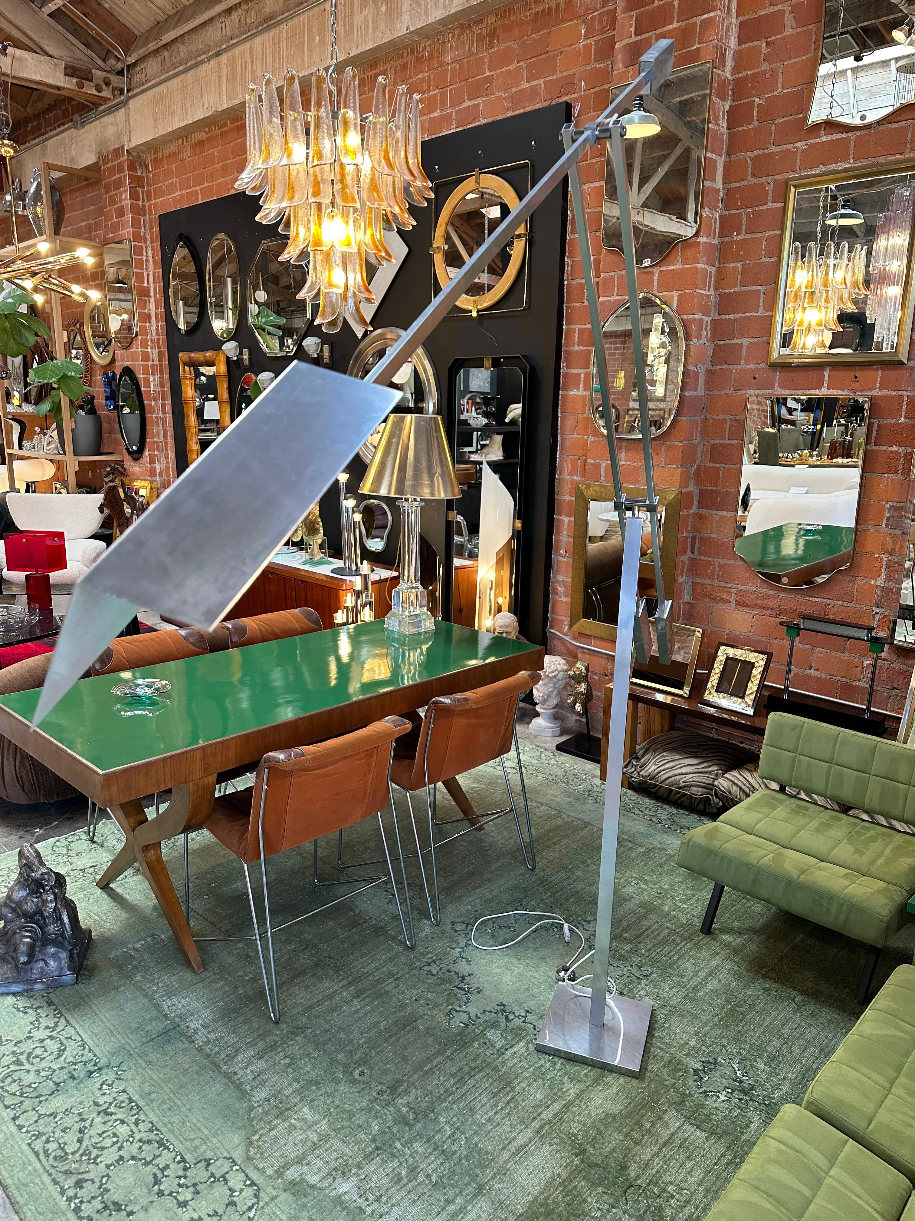 Vintage Italian ''Giraffa''Floor Lamp by Angelo Brotto for Esperia 1970
