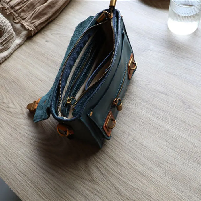 Vintage Ladies Leather Satchel Shoulder Handbags Messenger Bag For Women