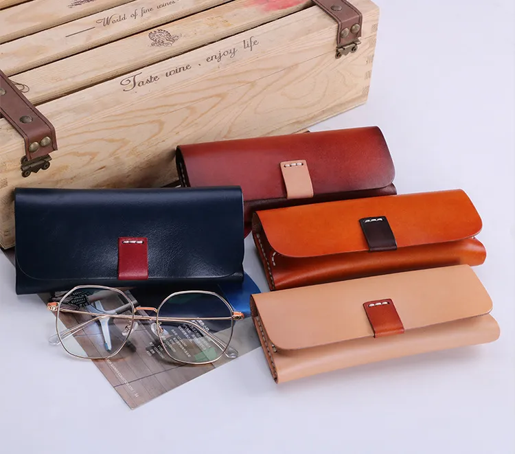 Vintage Leather Personality Glass Cases J064