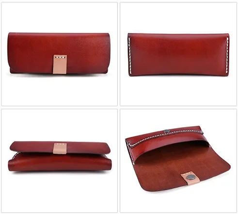 Vintage Leather Personality Glass Cases J064