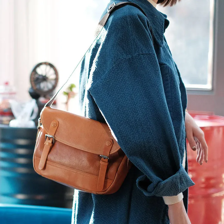Vintage Women's Leather Satchel Bag Crossbody Purse for Women