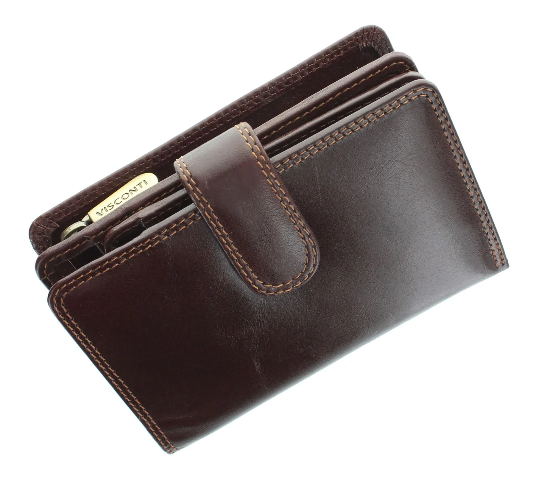 Visconti Monza Collection VENICE Vegetable Tanned Ladies Leather Purse MZ11 RFID blocking