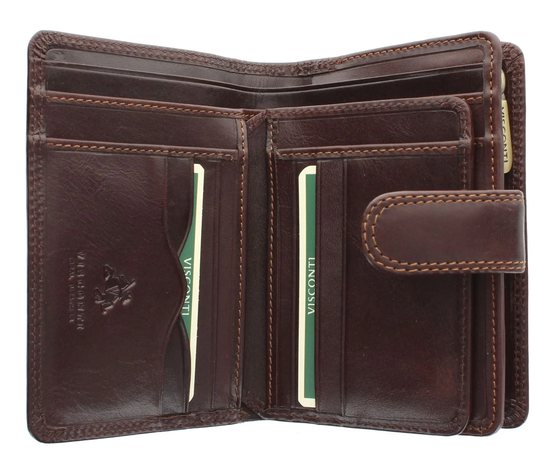 Visconti Monza Collection VENICE Vegetable Tanned Ladies Leather Purse MZ11 RFID blocking