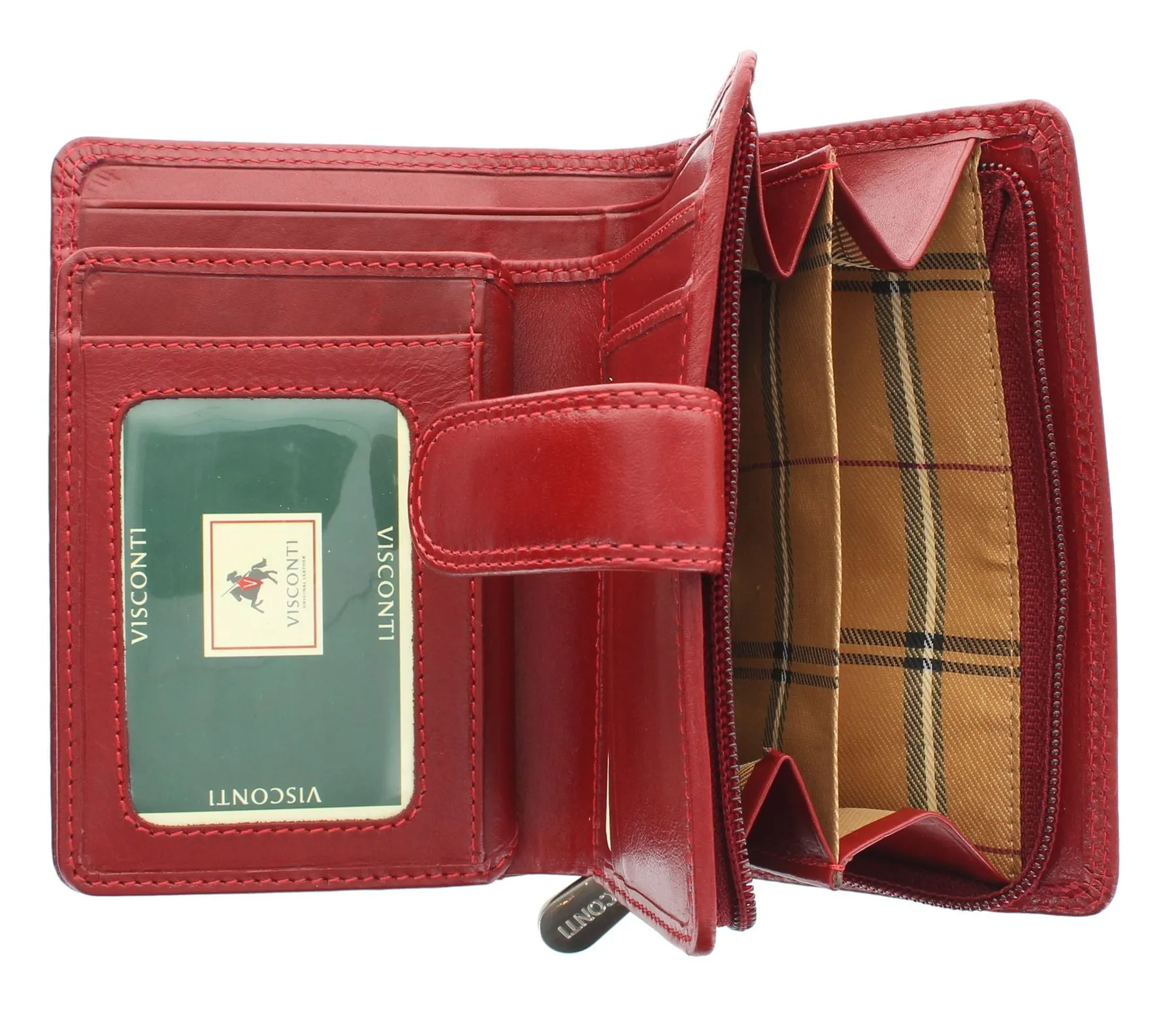 Visconti Monza Collection VENICE Vegetable Tanned Ladies Leather Purse MZ11 RFID blocking