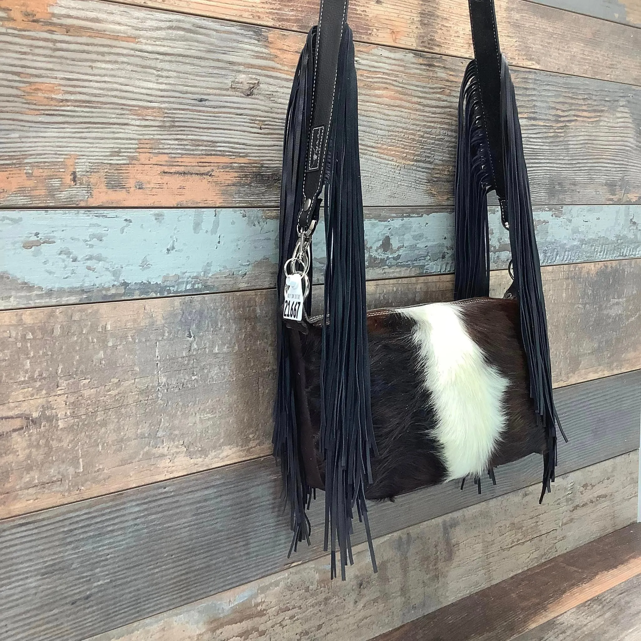 Western Mini Leather Fringe Strap 48" #21667