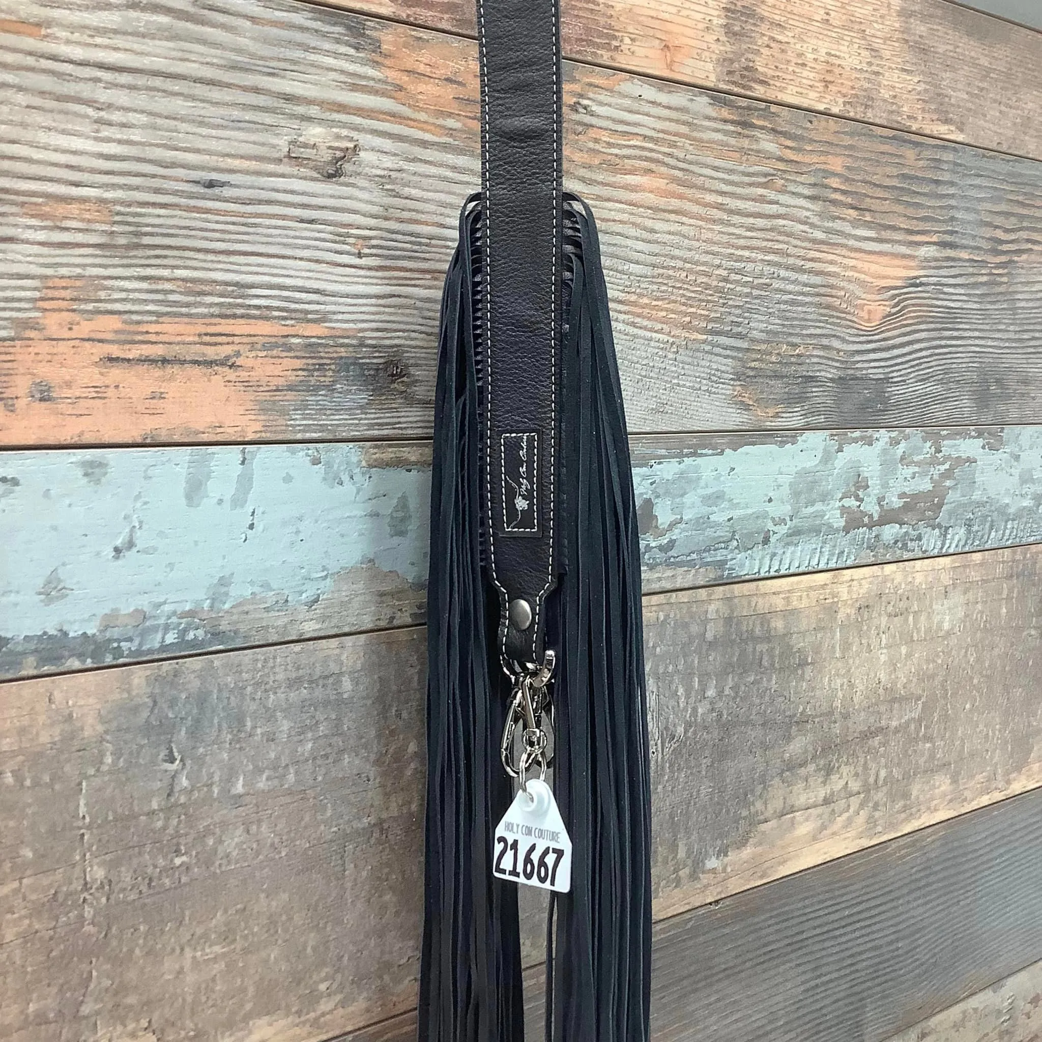 Western Mini Leather Fringe Strap 48" #21667