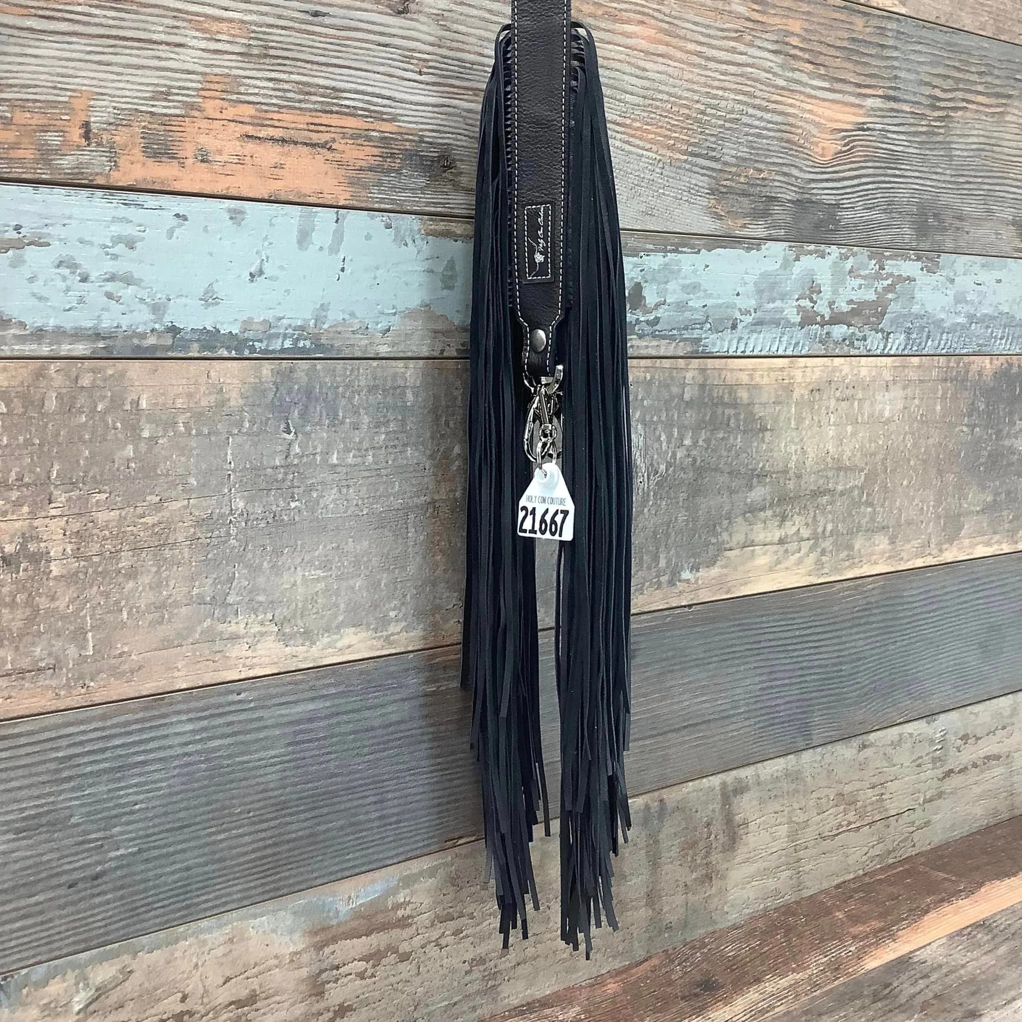 Western Mini Leather Fringe Strap 48" #21667