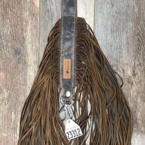 Western Mini Leather Fringe Strap 48" #23312