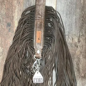 Western Mini Leather Fringe Strap 48" #23383